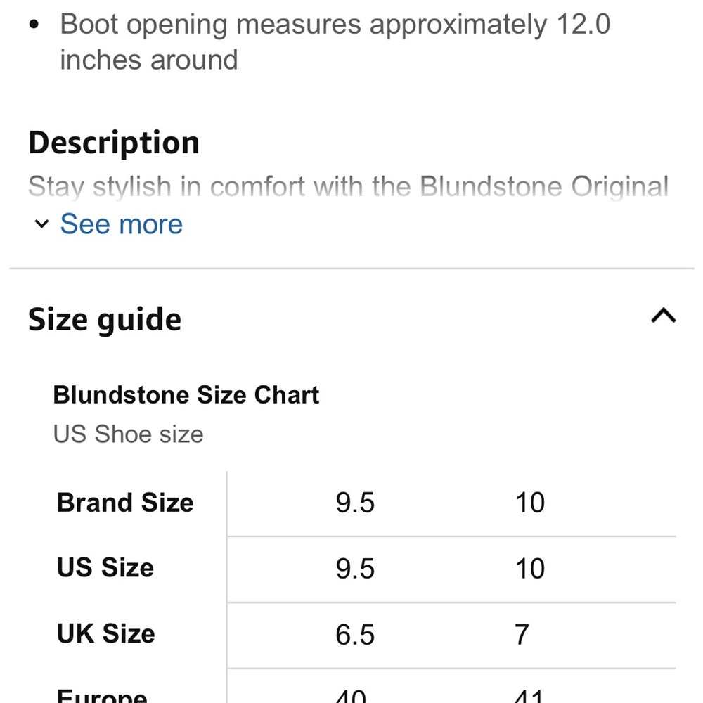 Blundstone original lace-up gore Black Leather Boots womens 10 - Picture 9 of 9